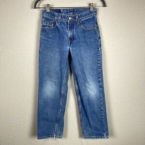 Vintage Levis 550 Relaxed Fit Rigid Denim Jeans Boys Sz 11 25.5 x 25.5
